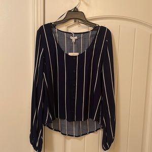 Lovefire Blue and White Stripped Shirt
